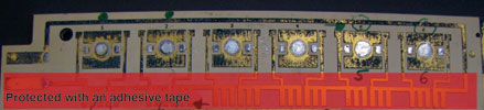 Figure 2. Example of an IMS PCB with corroded copper material.